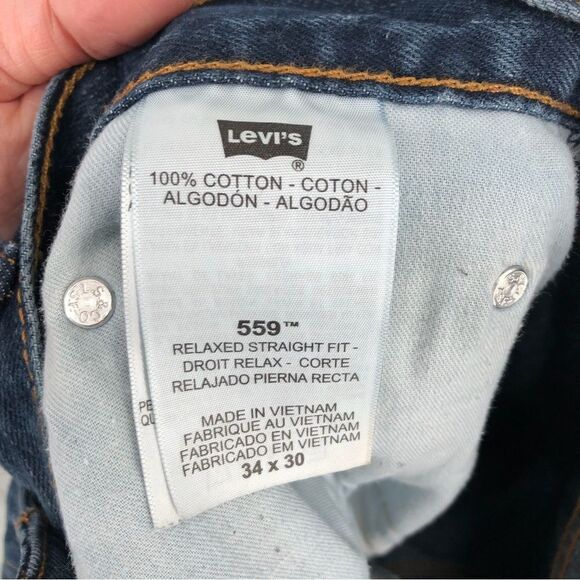 Levi’s Jeans Mens 34x30 559 Relaxed Straight Fit - Picture 4 of 5